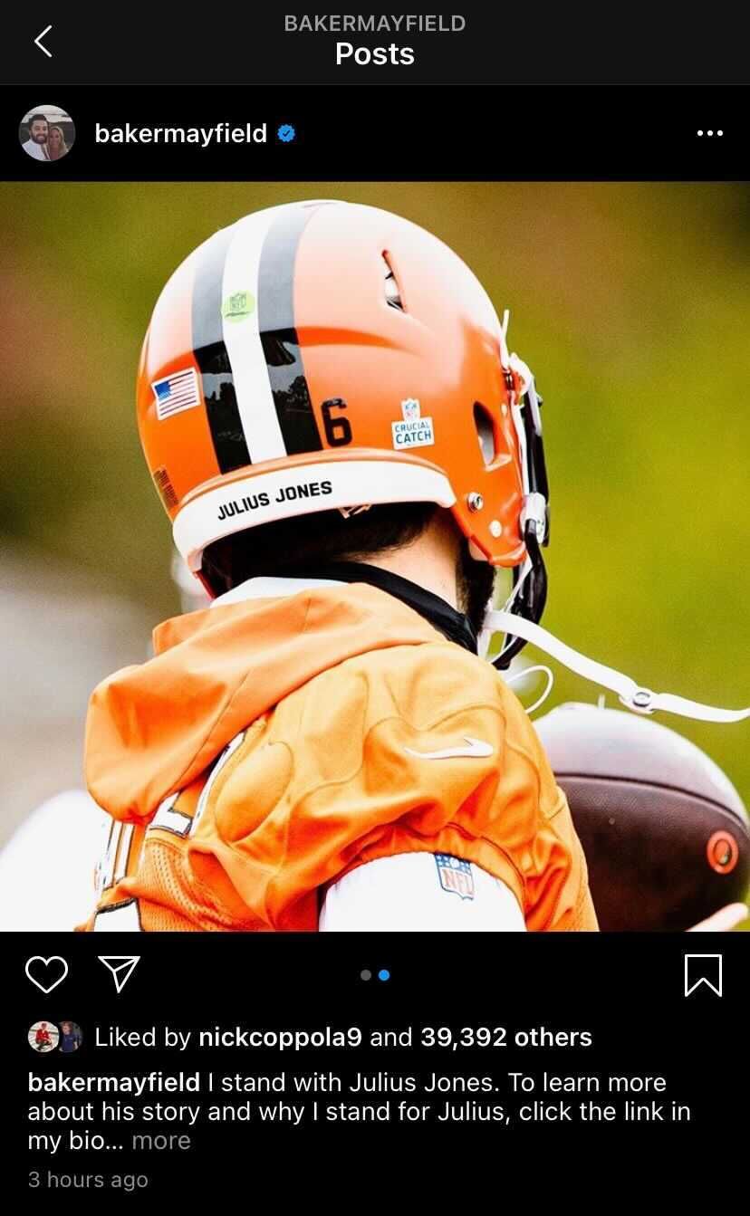 Mayfield helmet sticker